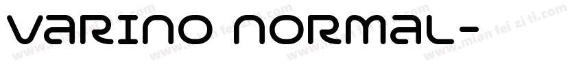varino normal字体转换